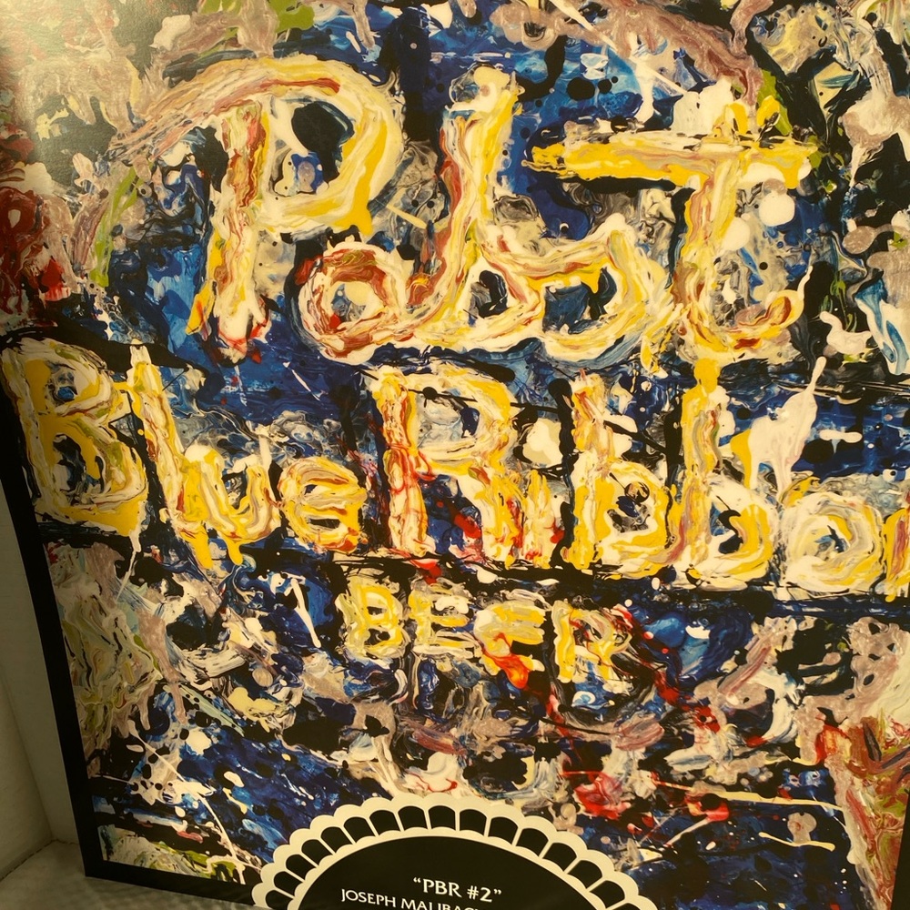 PABST BLUE RIBBON RARE BEER POSTER 2009 SET OF 4 - Art Collection NEW! - Picture 12 of 15